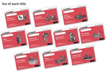Read Write Inc Phonics: Black and White Red Ditty Books Pack of 100 book cover
