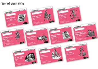 Read Write Inc Phonics: Black and White Pink Set 3 Storybooks Pack of 100 book cover