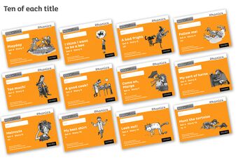Read Write Inc Phonics: Black and White Orange Set 4 Storybooks Pack of 120 book cover