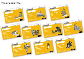 Read Write Inc Phonics: Black and White Yellow Set 5 Storybooks Pack of 100 book cover