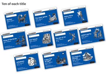 Read Write Inc Phonics: Black and White Blue Set 6 Storybooks Pack of 100 book cover