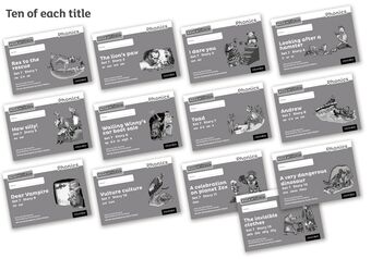 Read Write Inc Phonics: Black and White Grey Set 7 Storybooks Pack of 130 book cover