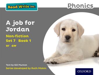 Read Write Inc Phonics: Grey Set 7 Non-fiction 1 A Job for Jordan book cover