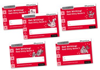 Read Write Inc Phonics: Get Writing! Red Ditty Books 15 Mixed Pack of 5 book cover