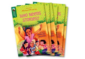 TreeTops Greatest Stories Oxford Level 12 Who Needs Stories? Pack 6 book cover