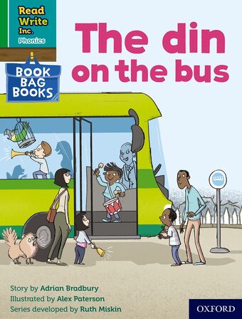RWI PHONICS: BBB GREEN 1 The din on the bus book cover