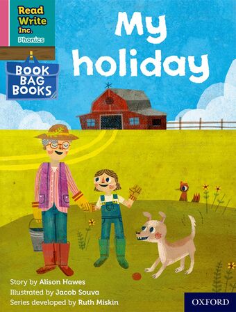RWI PHONICS: BBB PINK 6 My holiday book cover