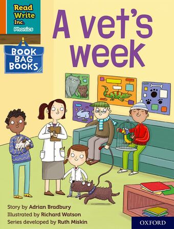 RWI PHONICS: BBB ORANGE 2 A vet's week book cover