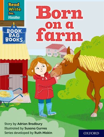 RWI PHONICS: BBB ORANGE 8 Born on a farm book cover