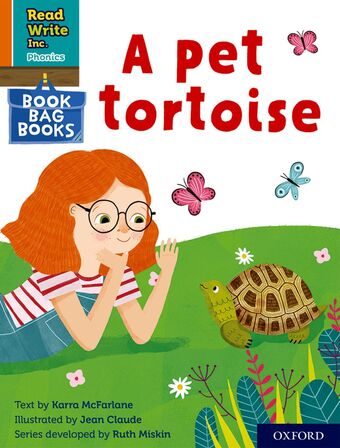 RWI PHONICS: BBB ORANGE 12 A pet tortoise book cover