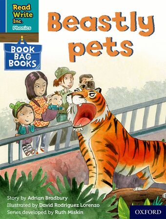 RWI PHONICS: BBB BLUE 8 Beastly pets book cover