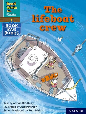 RWI PHONICS: BBB GREY 8 The lifeboat crew book cover