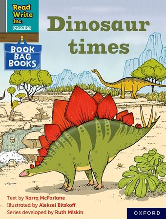 RWI PHONICS: BBB GREY 12 Dinosaur times book cover