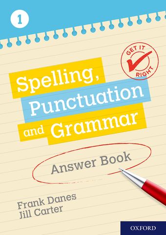 Get It Right: KS3; 11-14. Spelling, Punctuation and Grammar Answer Book 1 book cover