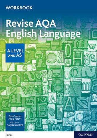 AQA A Level English Language Revision Workbook book cover