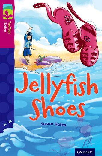 TreeTops Fiction Level 10A Jellyfish Shoes book cover