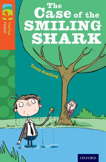 TreeTops Fiction Level 13 The Case of the Smiling Shark book cover