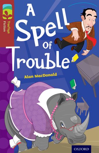 TreeTops Fiction Level 15 A Spell of Trouble book cover