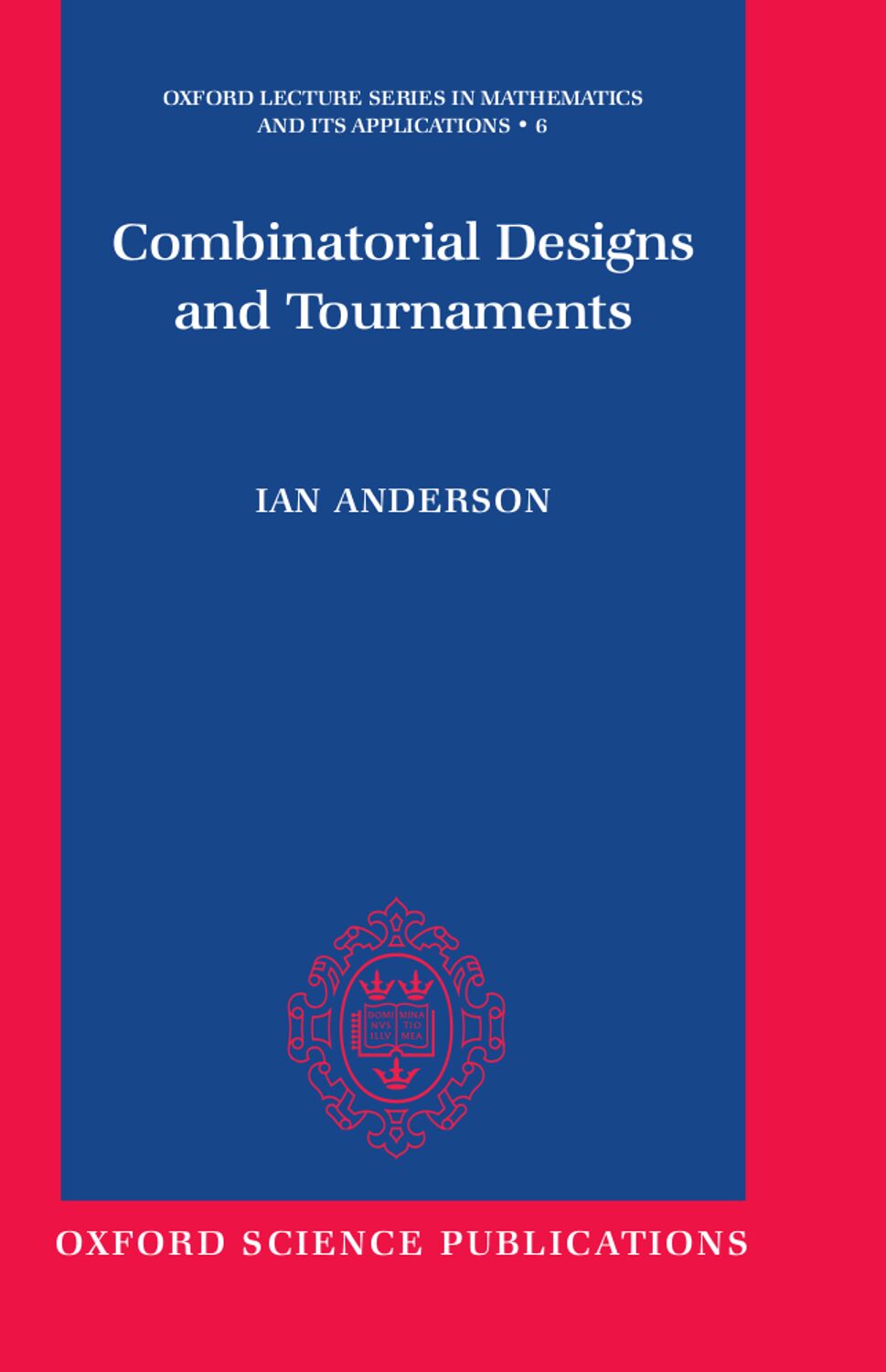Combinatorial Designs and Tournaments book cover