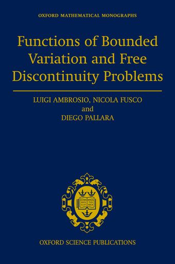 Functions of Bounded Variation and Free Discontinuity Problems book cover