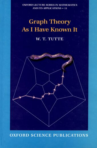 Graph Theory As I Have Known It book cover