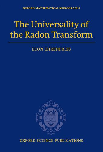 The Universality of the Radon Transform book cover