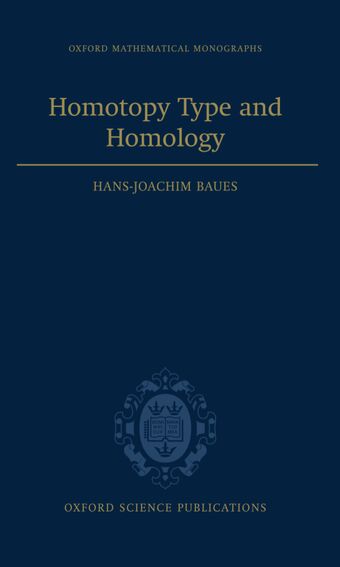 Homotopy Type and Homology book cover