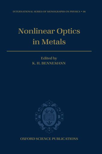 Non-linear Optics in Metals book cover