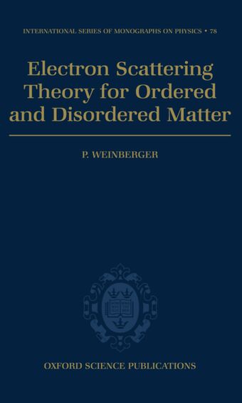 Electron Scattering Theory for Ordered and Disordered Matter book cover