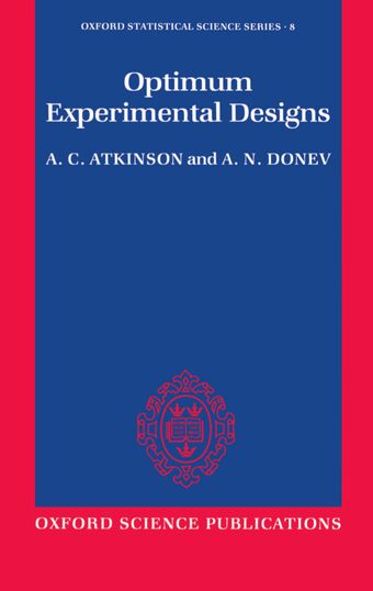 Optimum Experimental Designs book cover