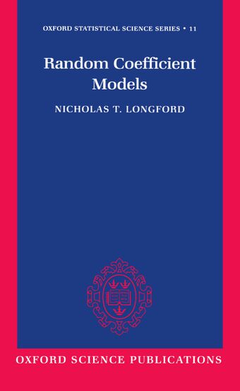 Random Coefficient Models book cover