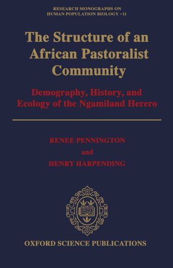 The Structure of an African Pastoralist Community book cover