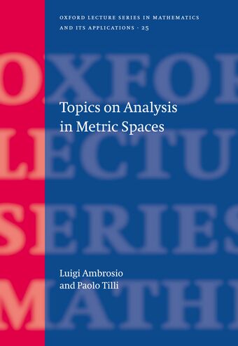 Topics on Analysis in Metric Spaces book cover