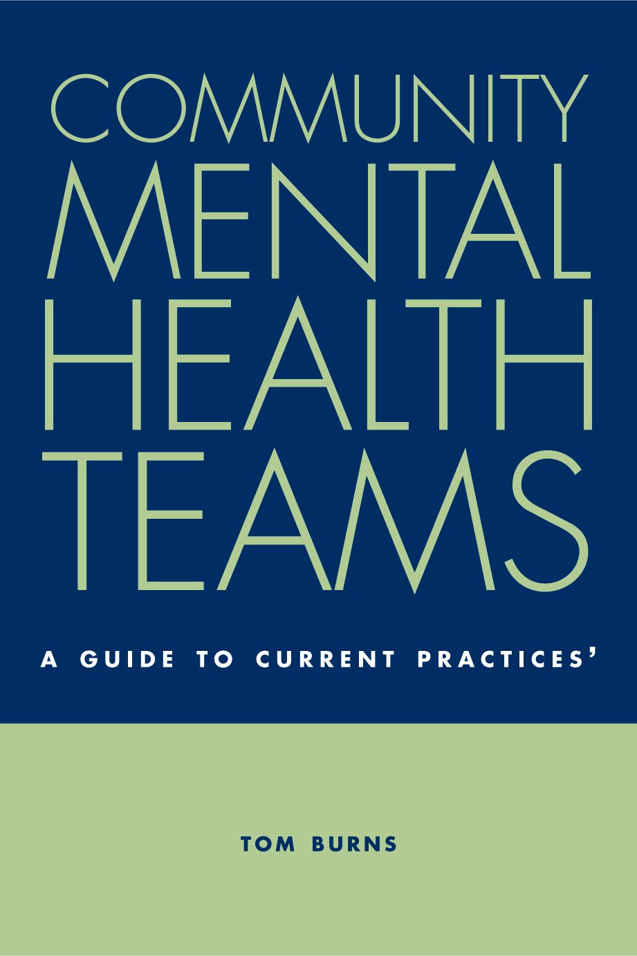 Community Mental Health Teams book cover