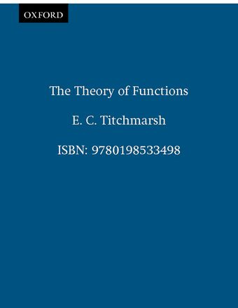 The Theory of Functions book cover