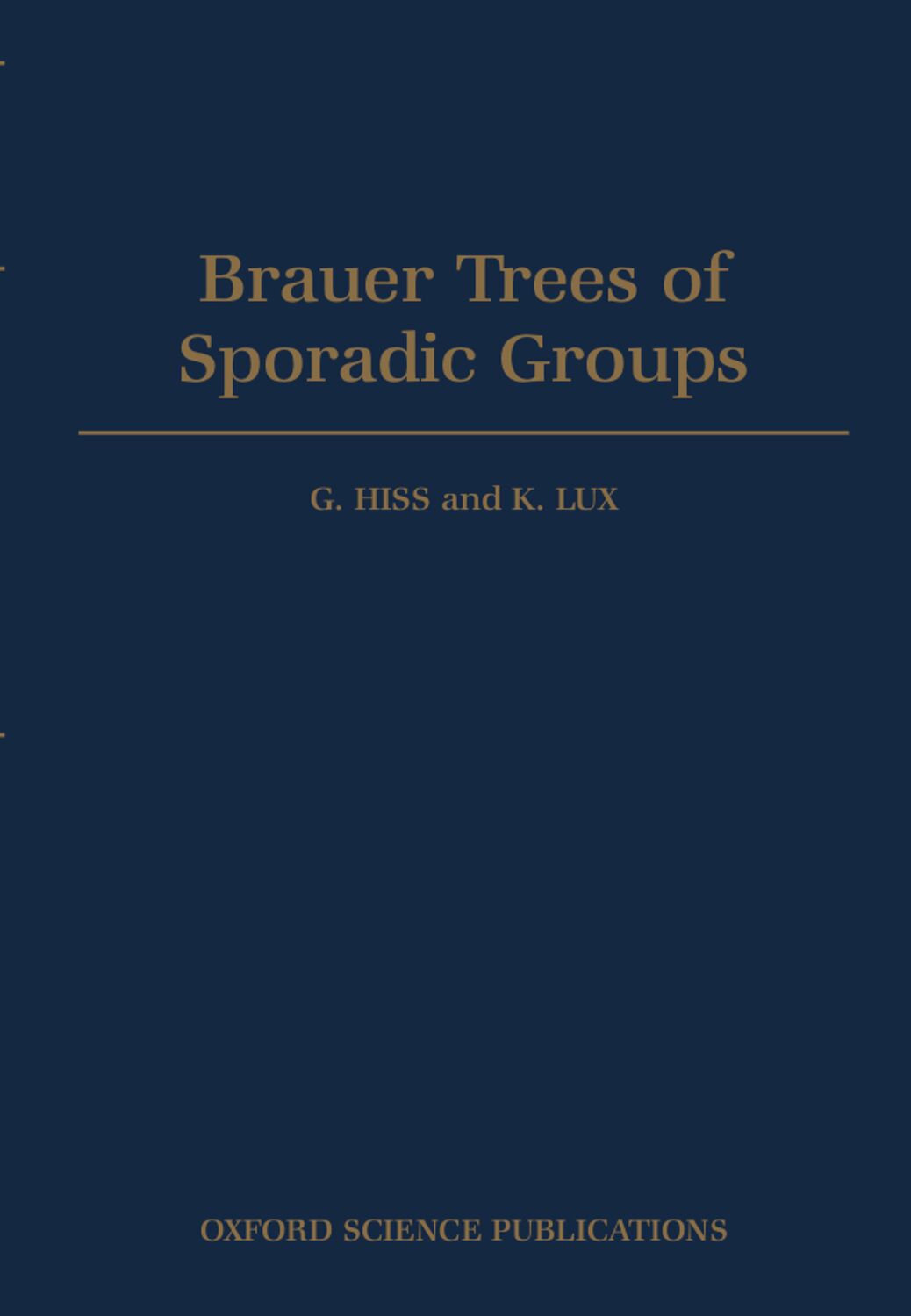 Brauer Trees of Sporadic Groups book cover