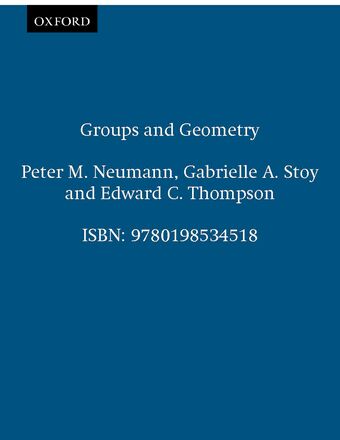 Groups and Geometry book cover