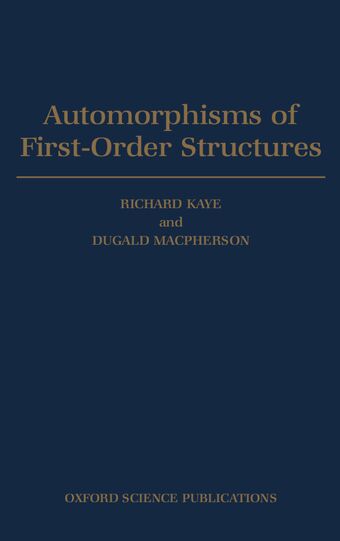 Automorphisms of First-order Structures book cover