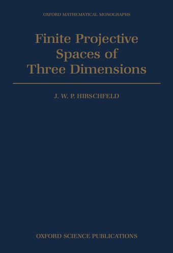 Finite Projective Spaces of Three Dimensions book cover