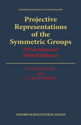 Projective Representations of the Symmetric Groups book cover