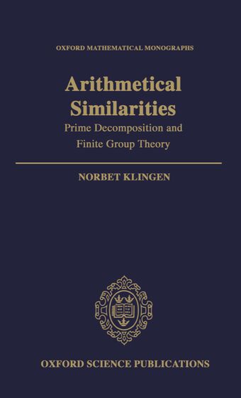 Arithmetical Similarities book cover