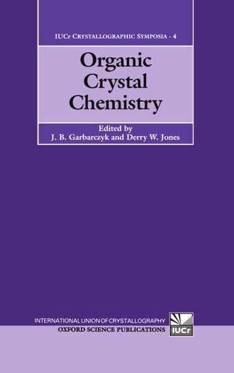 Organic Crystal Chemistry book cover