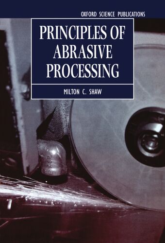 Principles of Abrasive Processing book cover