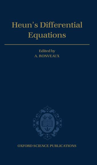 Heun's Differential Equations book cover