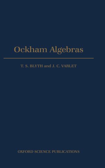 Ockham Algebras book cover
