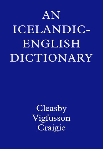 An Icelandic-English Dictionary book cover
