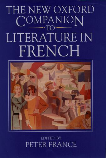 The New Oxford Companion to Literature in French book cover