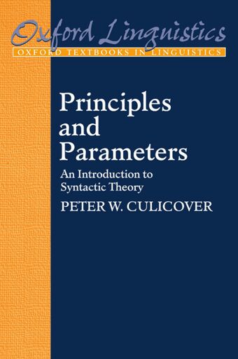 Principles and Parameters book cover