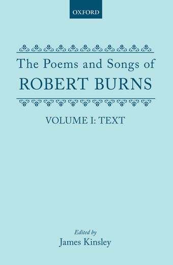 The Poems and Songs of Robert Burns: Volume I, Text book cover