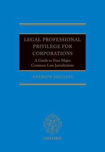 Legal Professional Privilege for Corporations and Public Bodies book cover